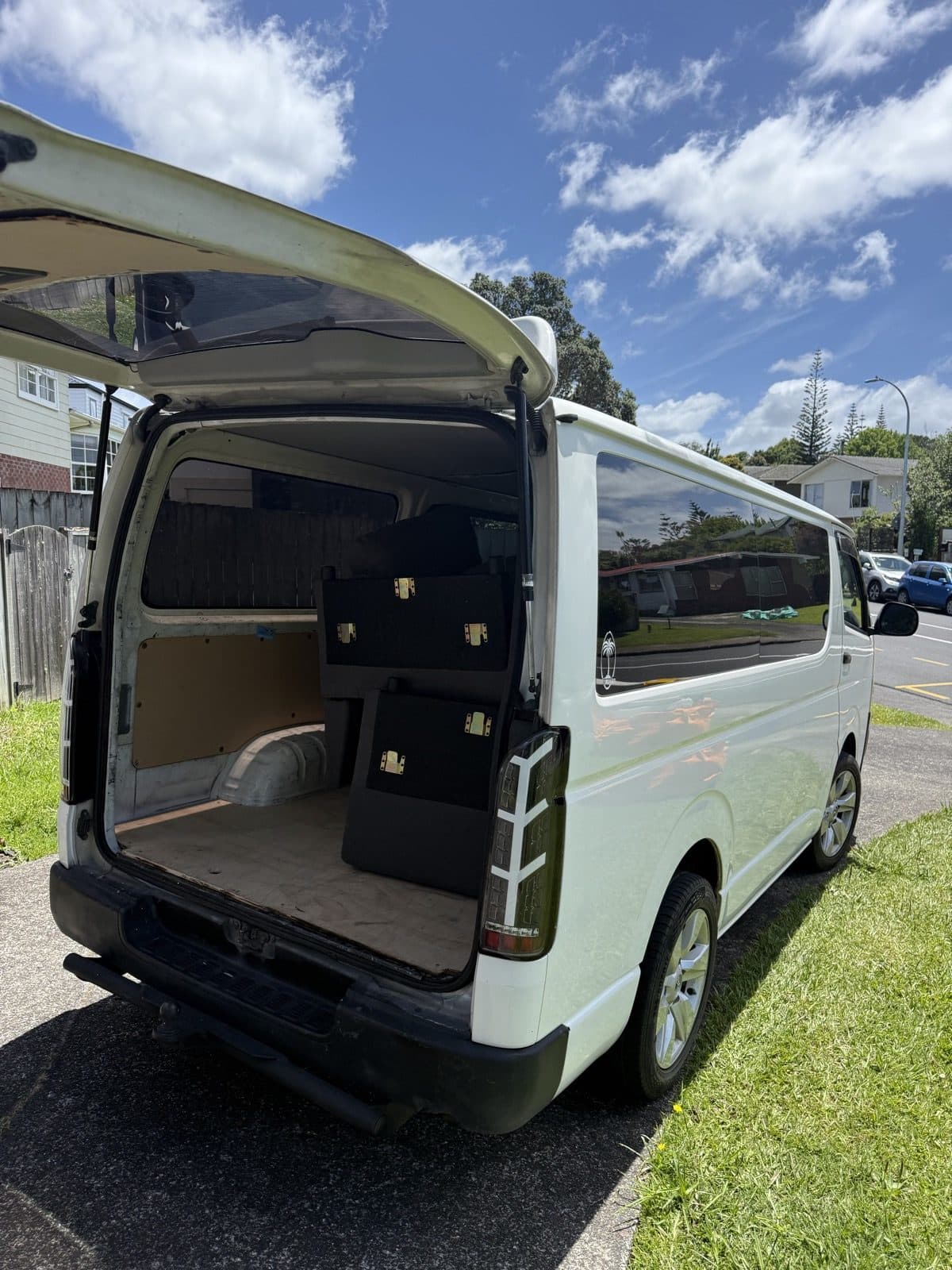 Wardrobe units loaded and secured